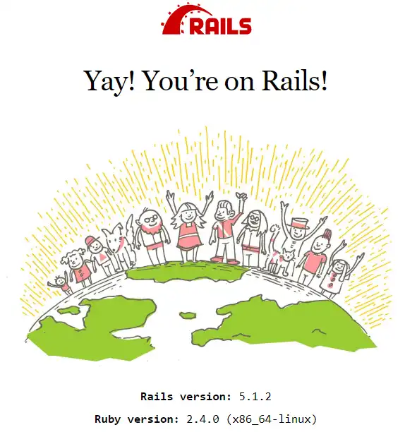 rails setup success image